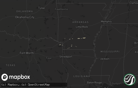 Hail map preview on 12-26-2016