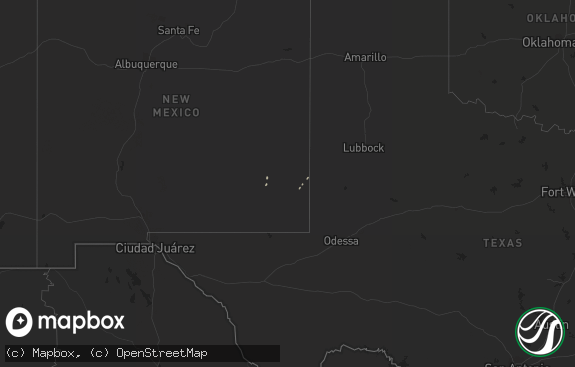 Hail map preview on 12-27-2019