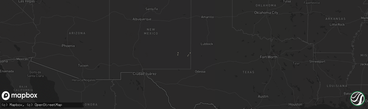 Hail map on December 27, 2019