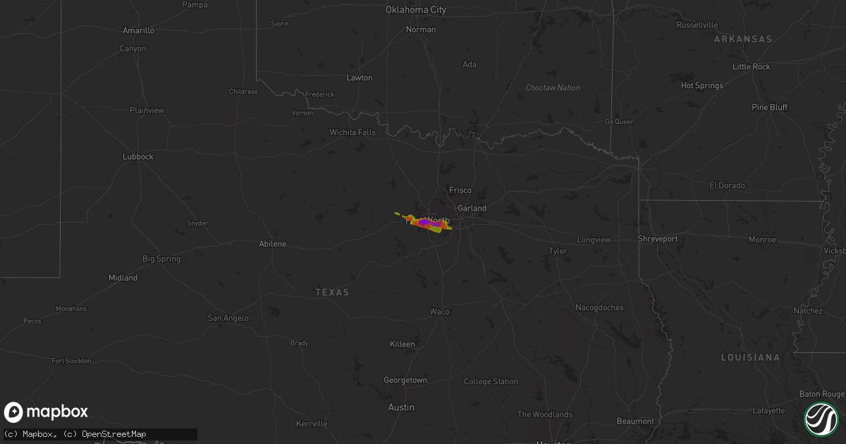 Hail map on January 1, 1900