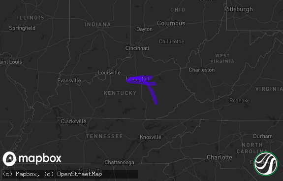 Hail map preview on 01-01-2016