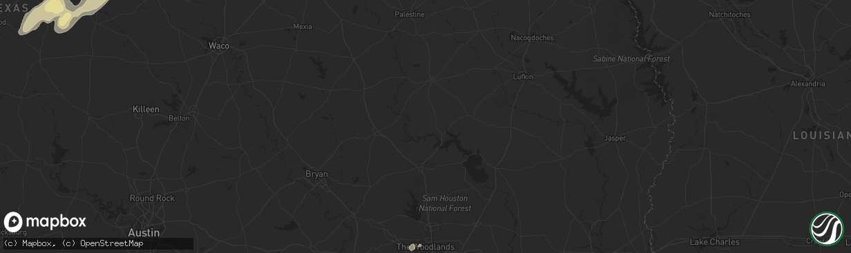 Hail map in Crystal Springs, MS on January 1, 2017