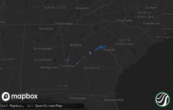 Hail map preview on 01-01-2021