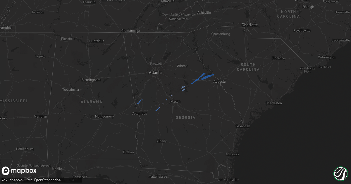 Hail map on January 1, 2021