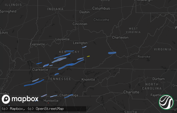 Hail map preview on 01-01-2022