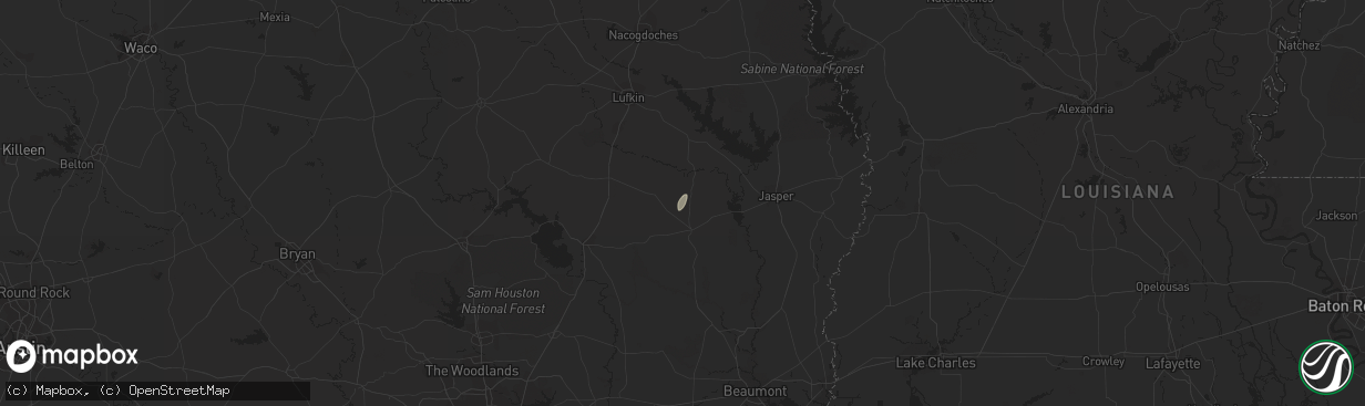 Hail map in Chester, TX on January 2, 2015