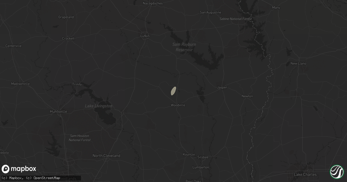 Hail map in Chester, TX on January 2, 2015