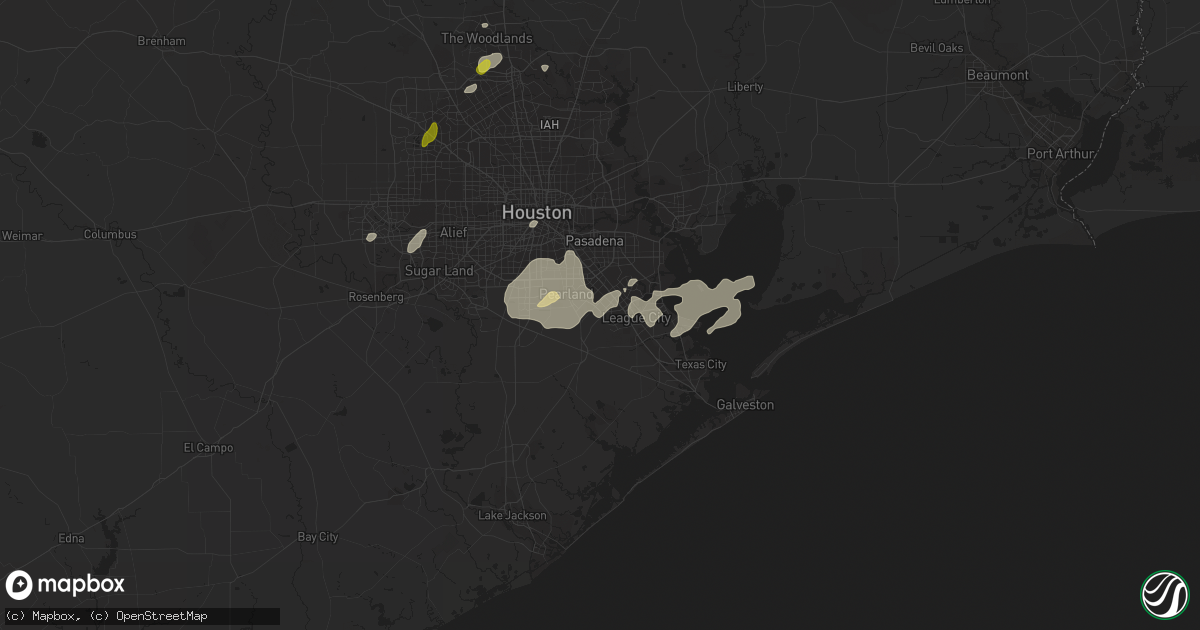 Hail map in Friendswood, TX on January 2, 2017
