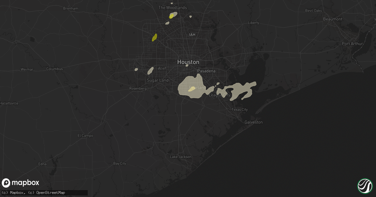 Hail map in Manvel, TX on January 2, 2017