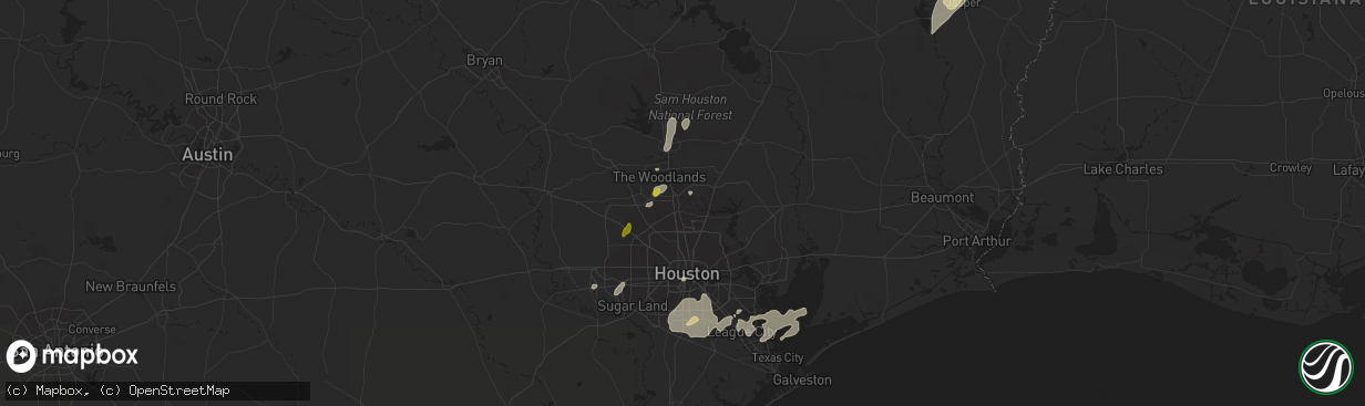 Hail map in Spring, TX on January 2, 2017