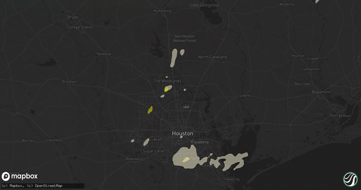 Hail map in Spring, TX on January 2, 2017