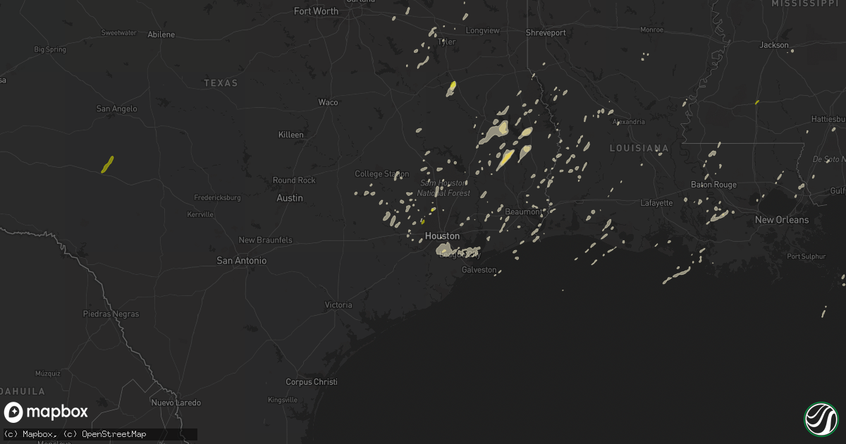 Hail map on January 2, 2017