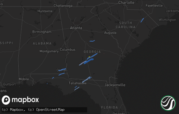 Hail map preview on 01-02-2022