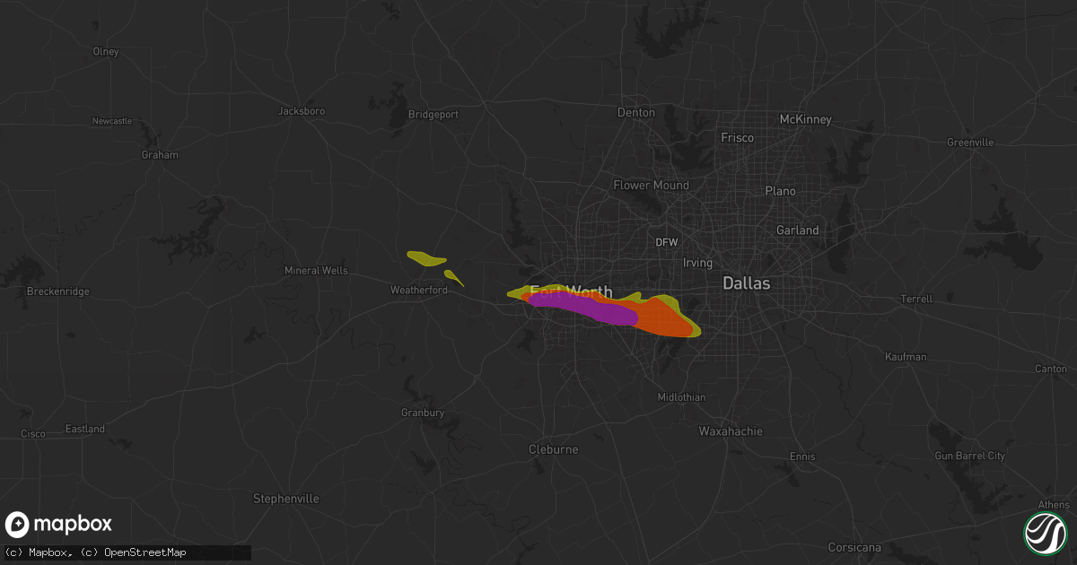 Hail map in Naval Air Station Jrb, TX on January 3, 1900