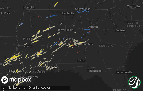 Hail map preview on 01-03-2023