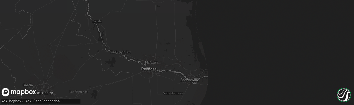 Hail map in Lyford, TX on January 3, 2026