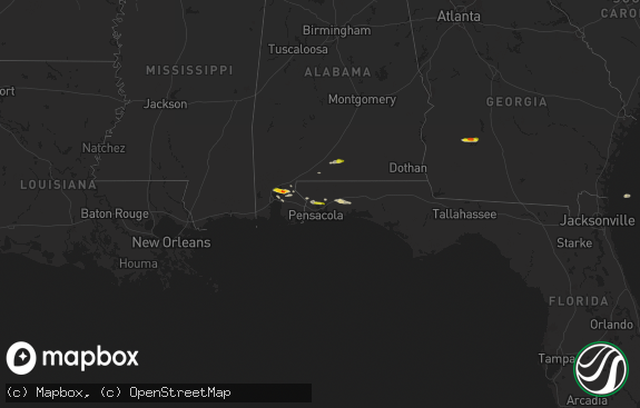 Hail map preview on 01-03-2026