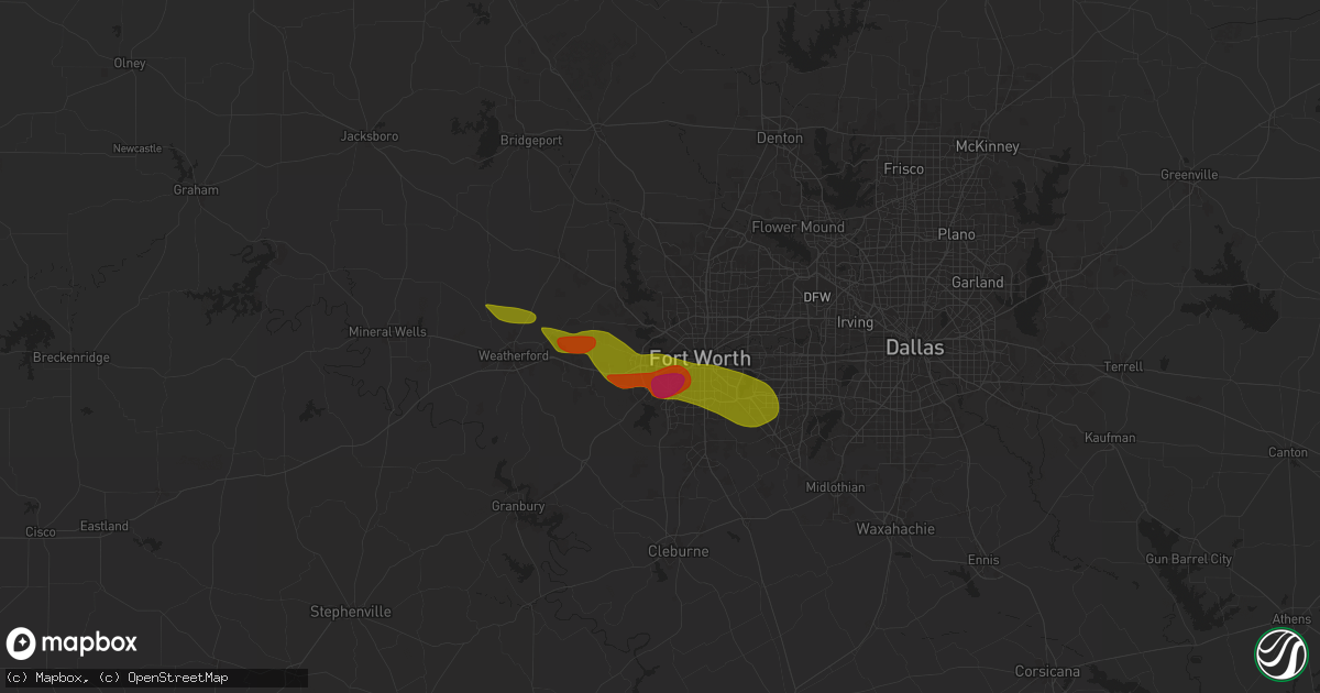 Hail map in Naval Air Station Jrb, TX on January 4, 1900