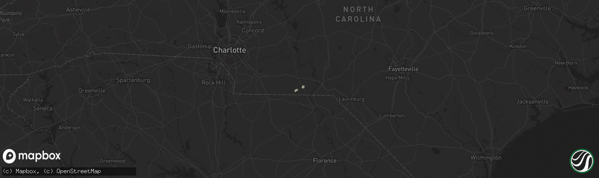 Hail map in Morven, NC on January 4, 2015