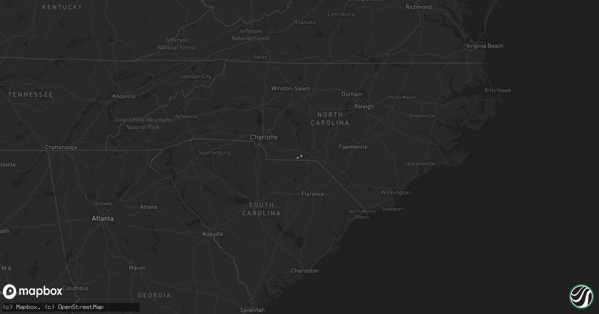 Hail map on January 4, 2015