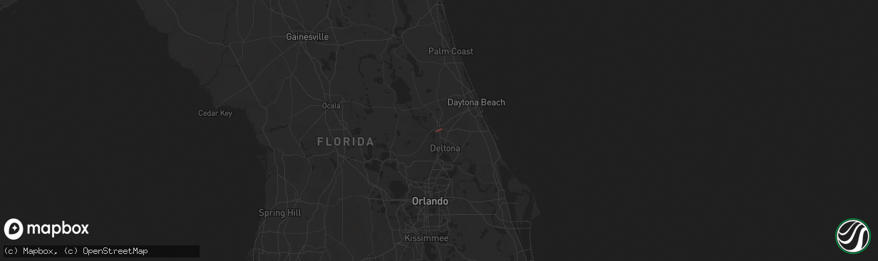 Hail map in Deland, FL on January 4, 2020
