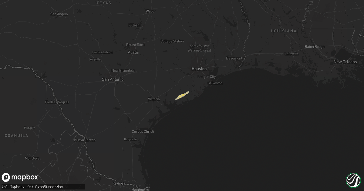 Hail map on January 4, 2024