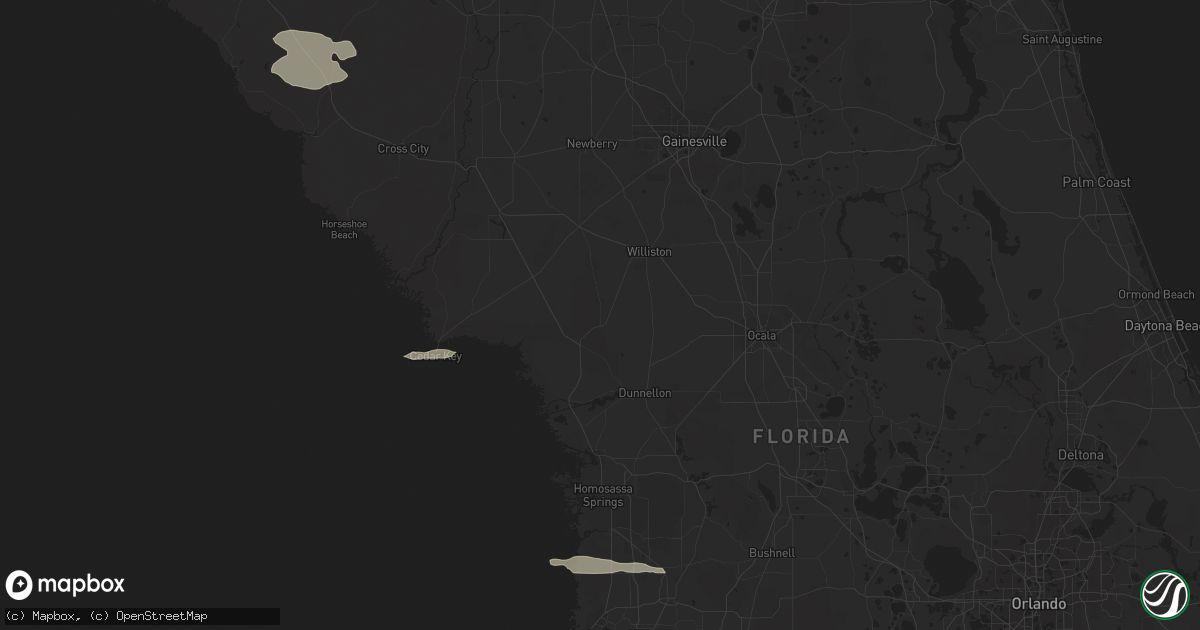 Hail map in Brooksville, FL on January 5, 2011