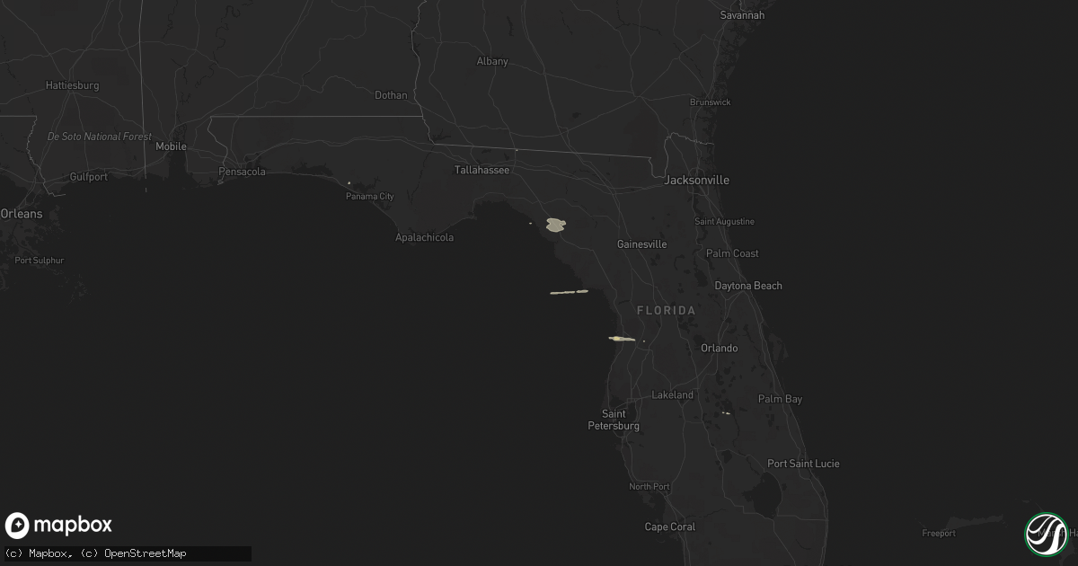 Hail map on January 5, 2011