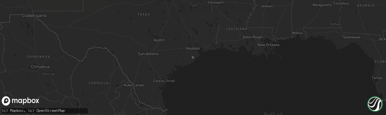 Hail map on January 5, 2024