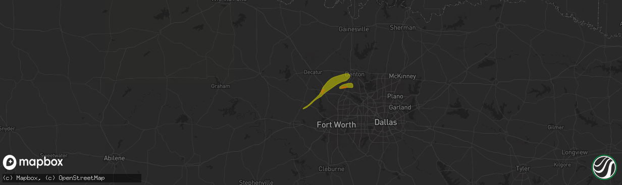 Hail map in Boyd, TX on January 6, 1900