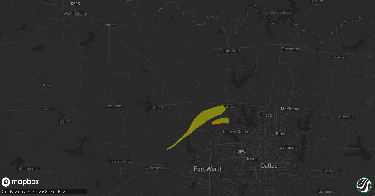 Hail map in Decatur, TX on January 6, 1900