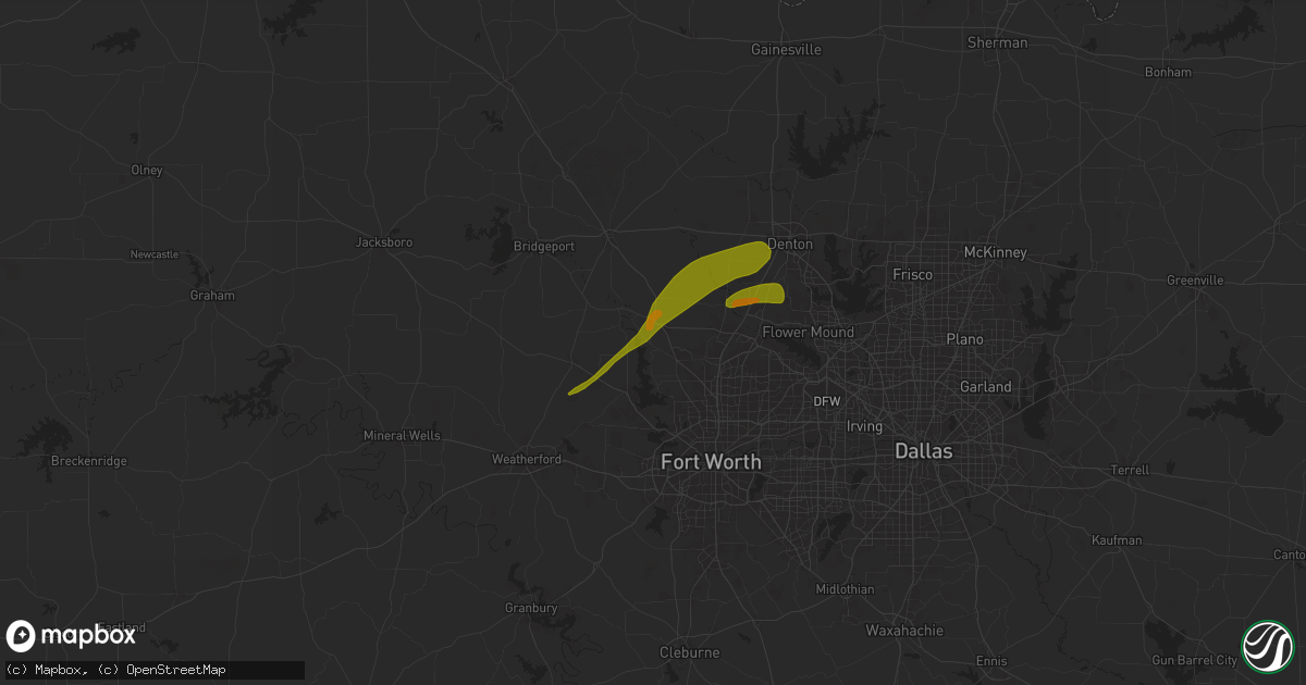 Hail map in Newark, TX on January 6, 1900