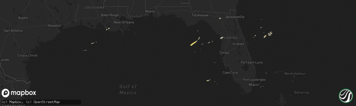 Hail map on January 6, 2017