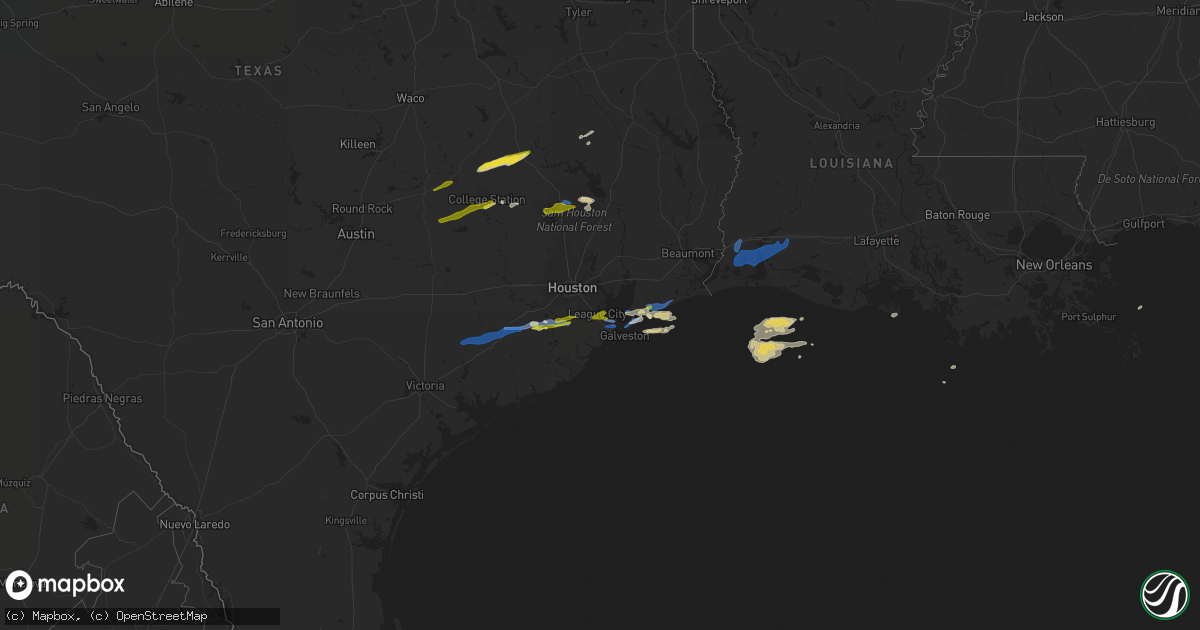 Hail map on January 6, 2021