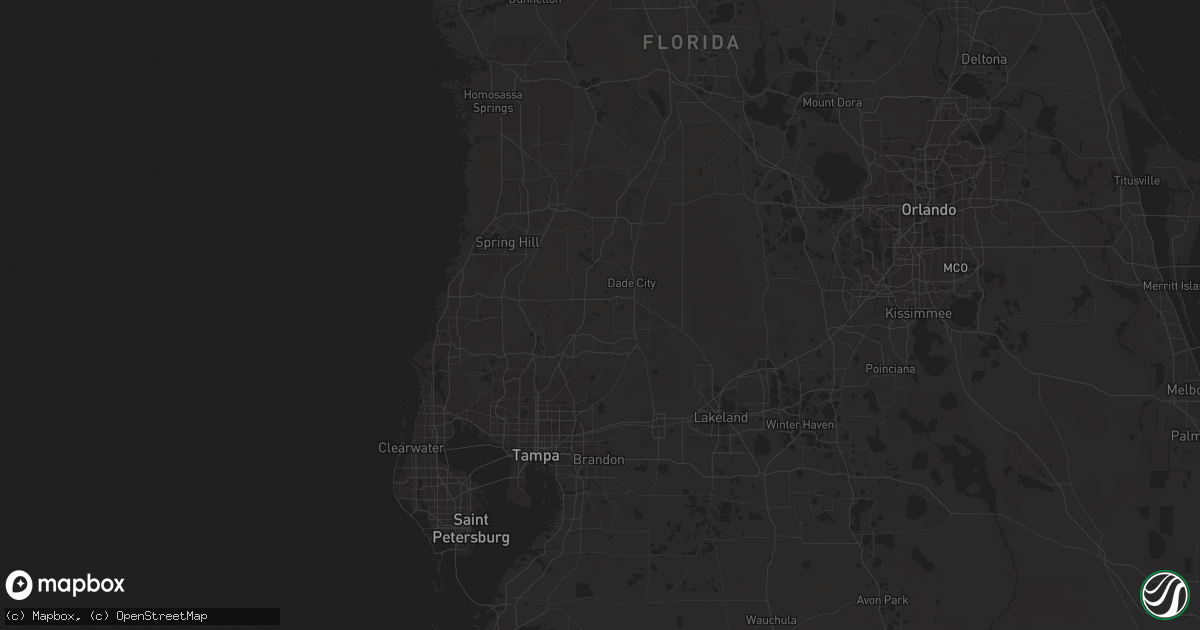 Hail map in Monticello, FL on January 6, 2024