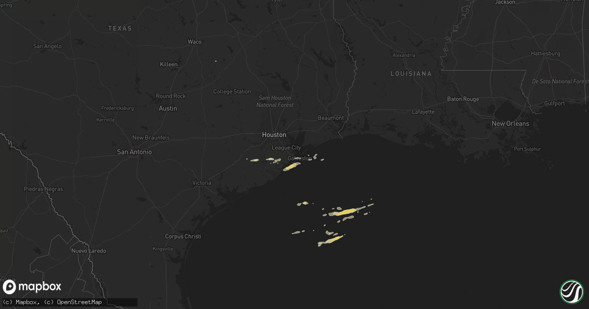 Hail map on January 7, 2018