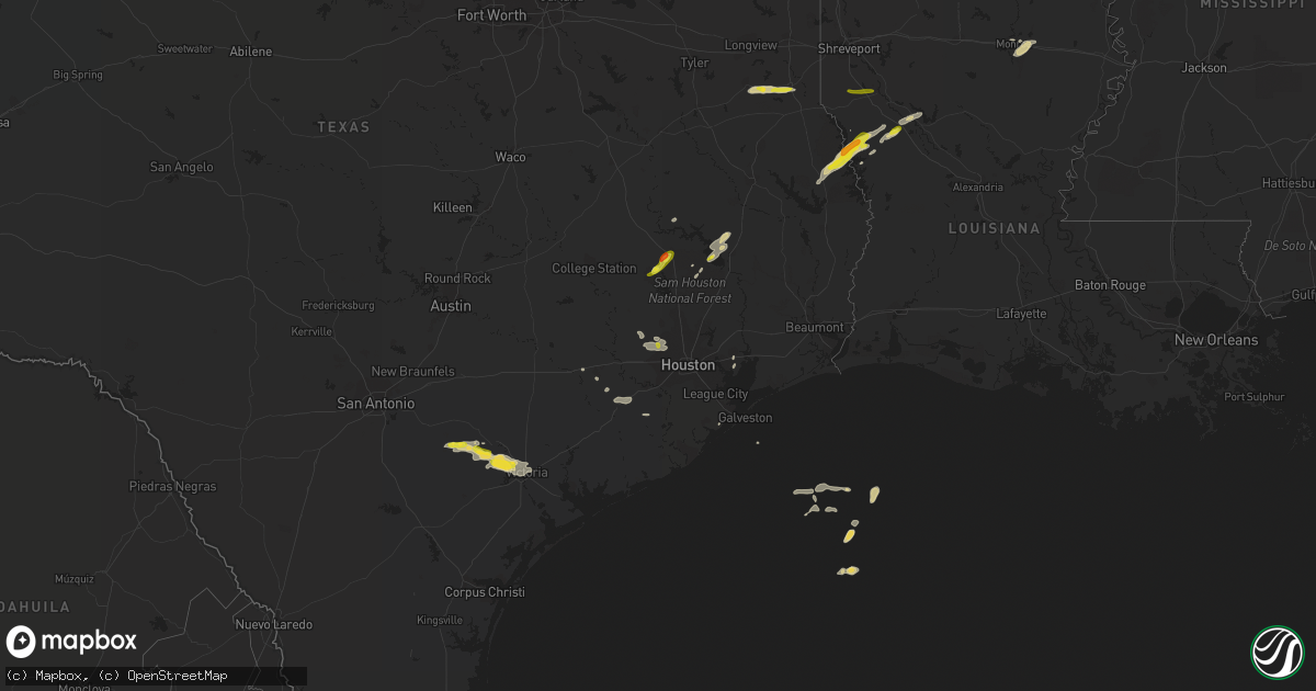 Hail map on January 7, 2023