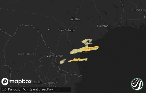 Hail map preview on 01-08-2011