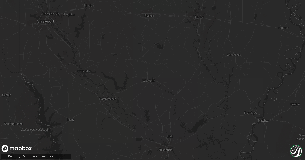 Hail map in Philadelphia, MS on January 8, 2012