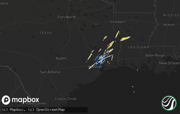 Hail map preview on 01-08-2022