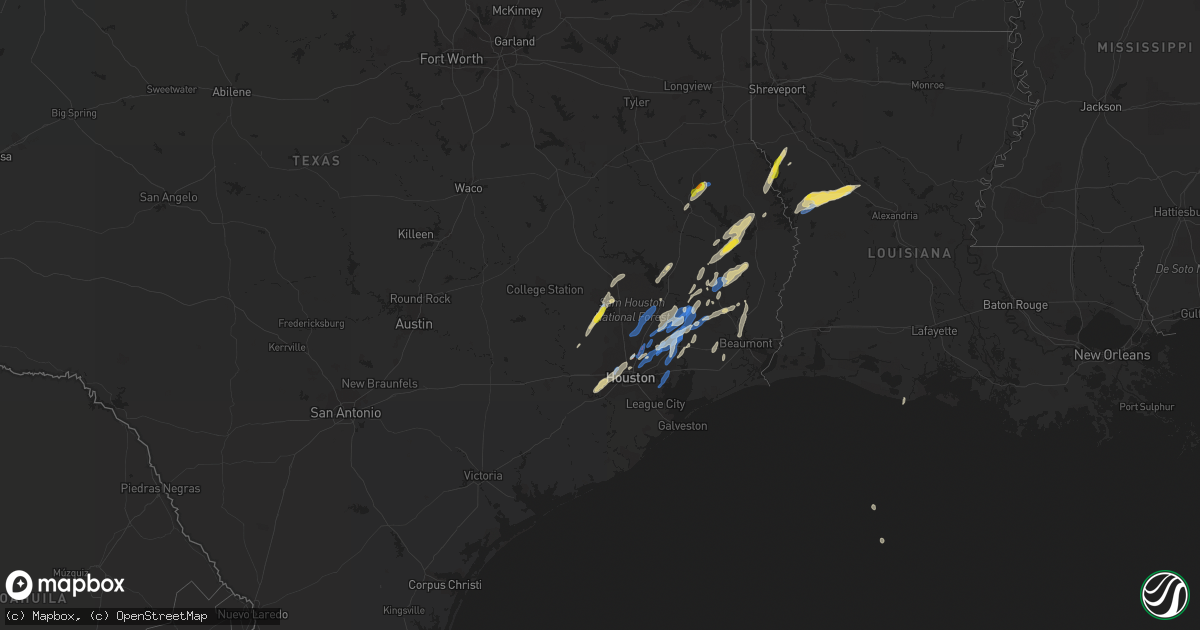 Hail map on January 8, 2022