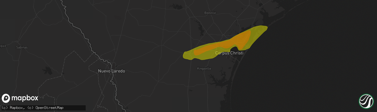 Hail map in Alice, TX on January 9, 2011