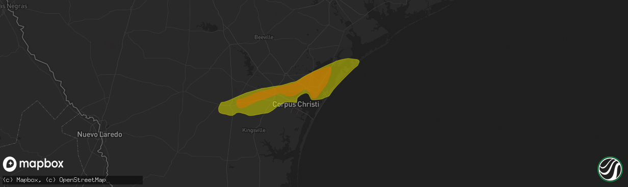 Hail map in Ingleside, TX on January 9, 2011