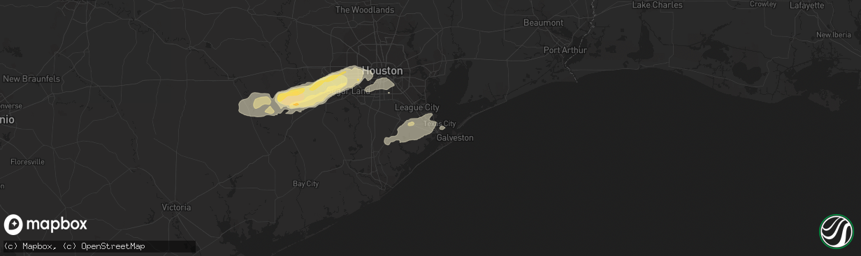 Hail map in La Marque, TX on January 9, 2012