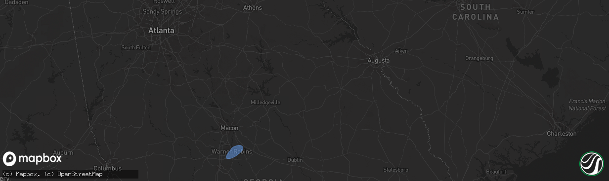 Hail map in Bessemer City, NC on January 9, 2024