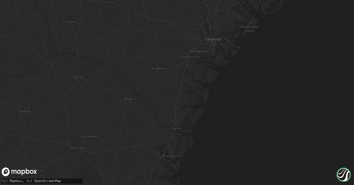Hail map in Charleston, SC on January 9, 2024