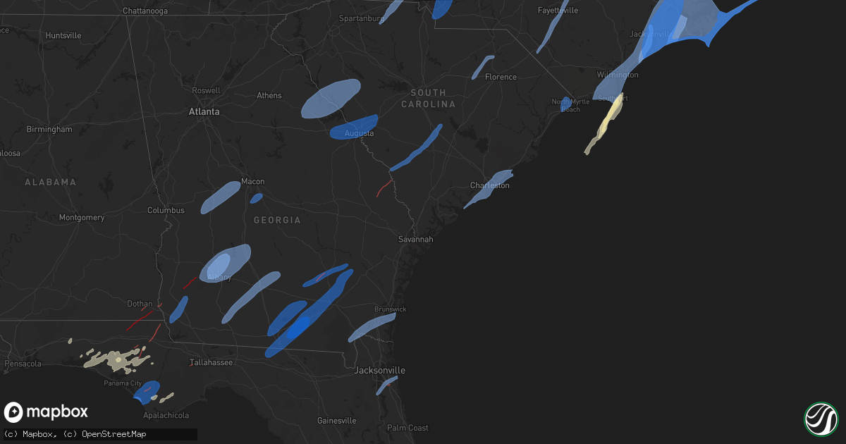 Hail Map In Florida On January 9 2024 HailTrace   Sales Meta 