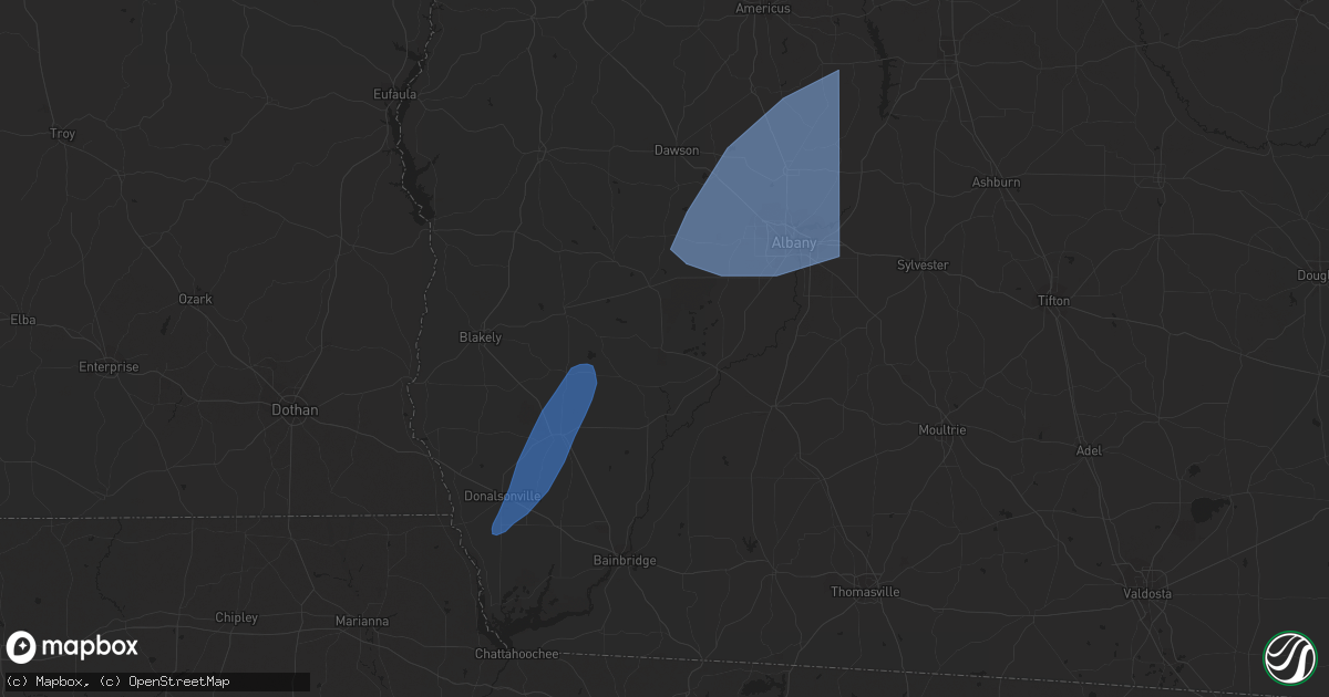 Hail map in Port Saint Joe, FL on January 9, 2024