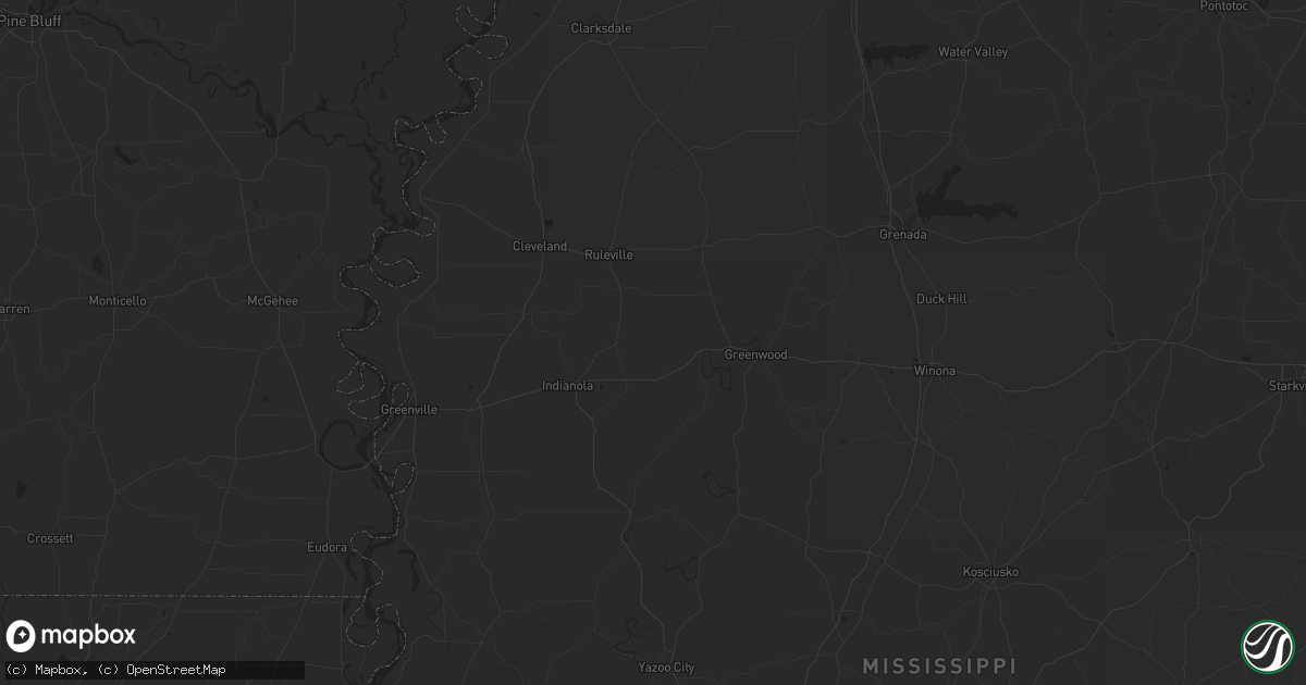 Hail map in Atlanta, TX on January 10, 2012