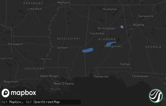Hail map preview on 01-10-2026